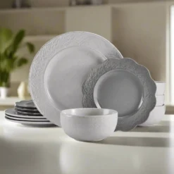 Gia 12 Piece Dinnerware Set, Service for 4