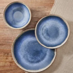 Glimmer Blue 12 Piece Dinnerware Set, Service for 4