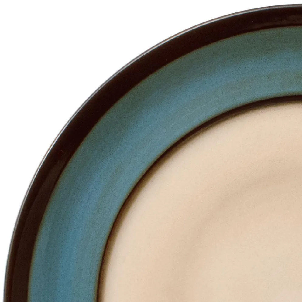 Gourmet Basics Belmont Round Blue Stalks Dinnerware Set