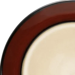 Gourmet Basics Belmont Set of 4 Red Round Dinner Plates