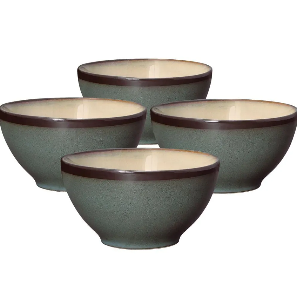 Gourmet Basics Belmont Set of 4 Blue Soup Cereal Bowls