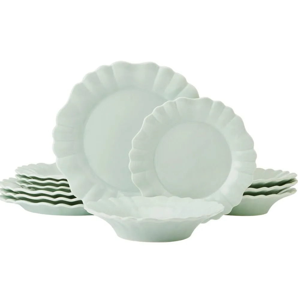Graceful Petals 12 Piece Dinnerware Set, Service for 4