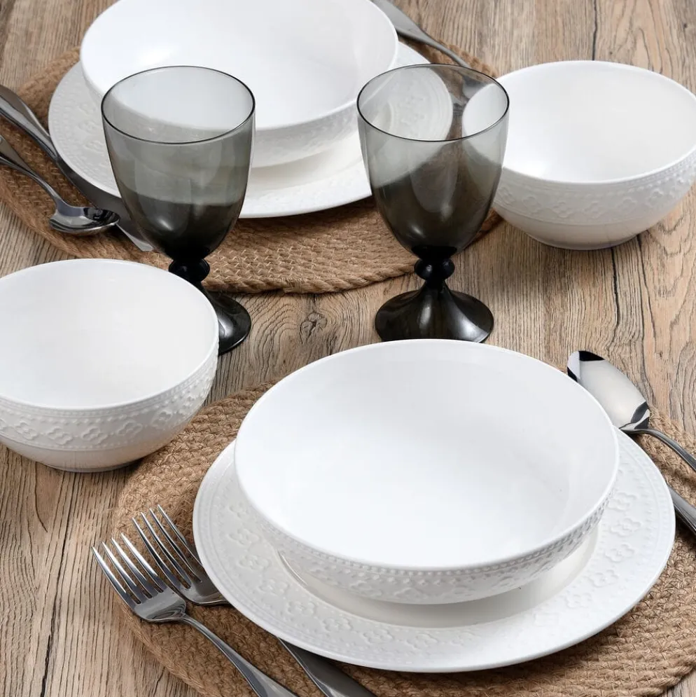 Haisley 12 Piece Dinnerware Set, Service for 4