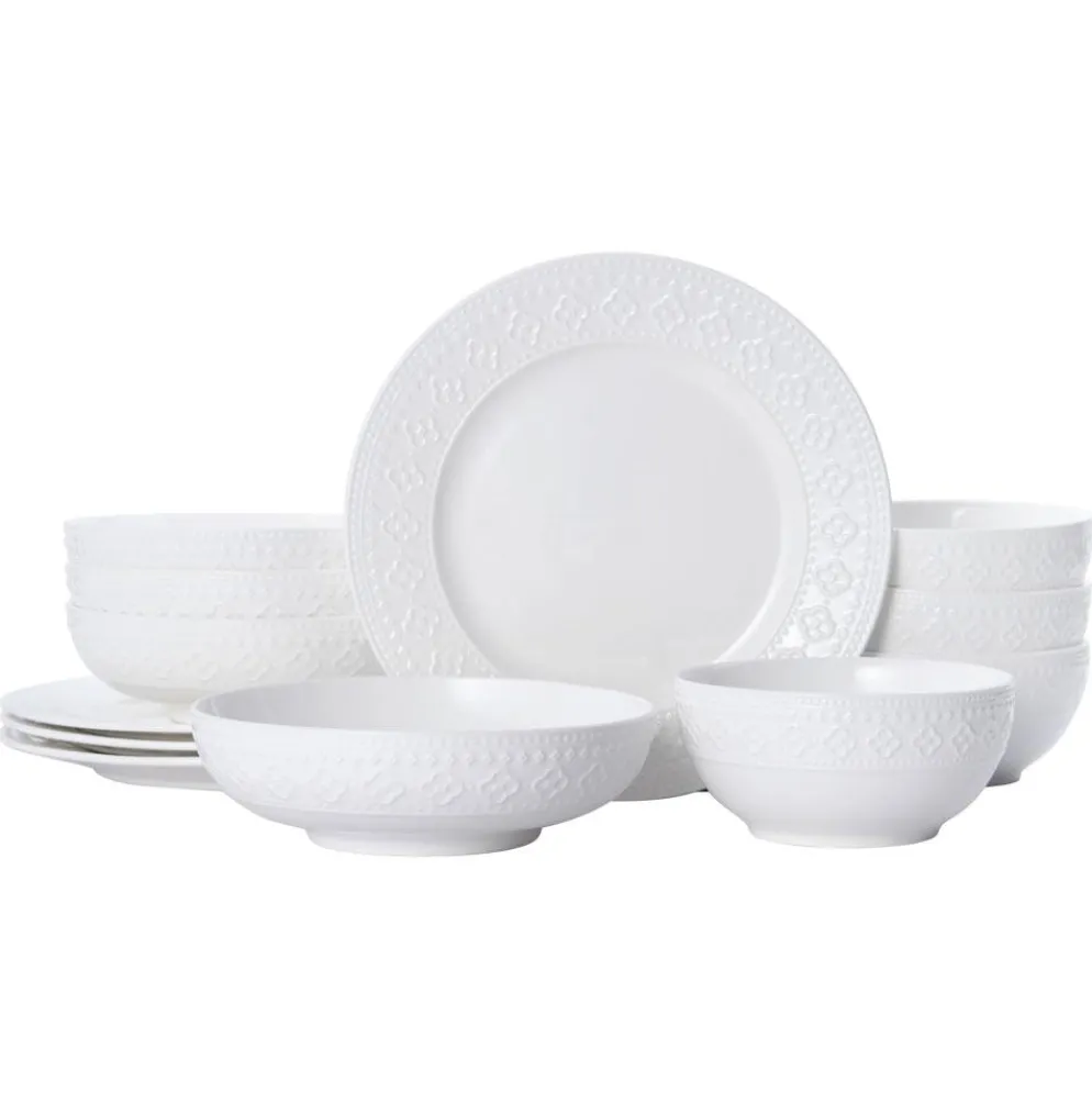 Haisley 12 Piece Dinnerware Set, Service for 4