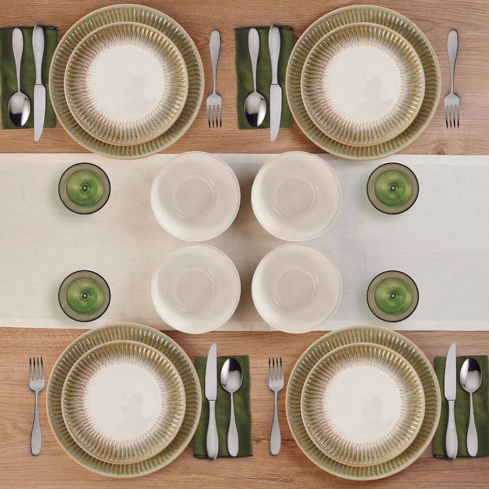 Hensley Green 12 Piece Dinnerware Set, Service for 4