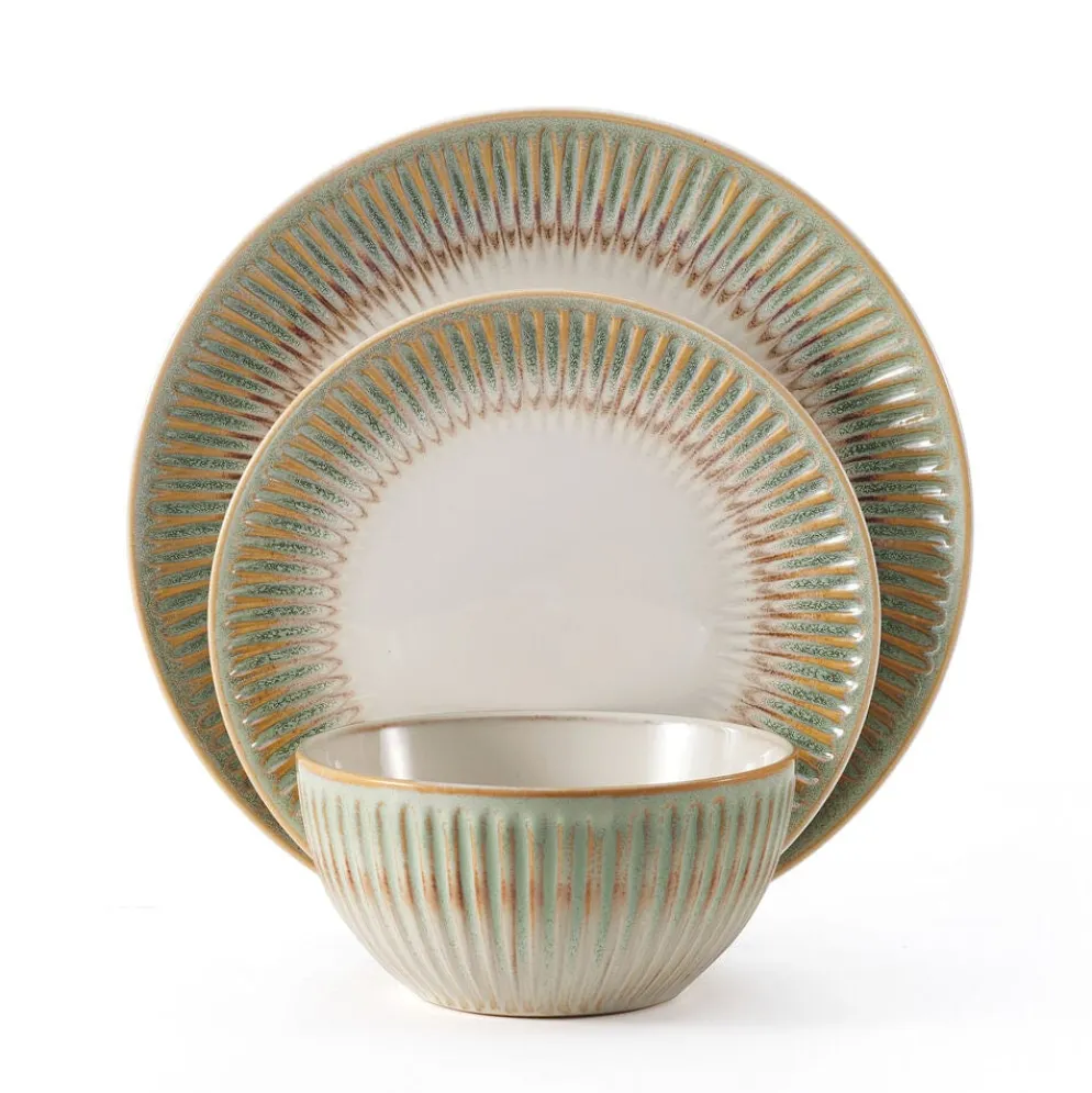 Hensley Green 12 Piece Dinnerware Set, Service for 4