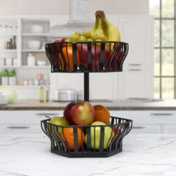 Hex 2 Tier Storage Basket
