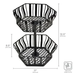 Hex 2 Tier Storage Basket