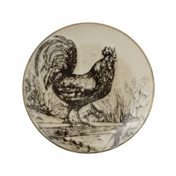 Homespun Rooster 16 Piece Dinnerware Set, Service for 4