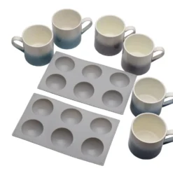 Hot Chocolate Bomb Set of 6 Mugs with Set of 2 Molds
