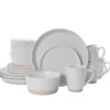 Hudson Beige 16 Piece Dinnerware Set, Service for 4