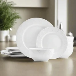 Jules 12 Piece Dinnerware Set, Service for 4