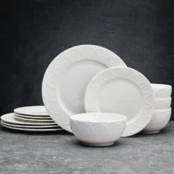 Jules 12 Piece Dinnerware Set, Service for 4
