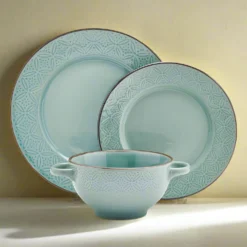 Kori Sage 12 Piece Dinnerware Set, Service for 4