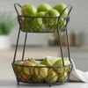 Lattice 2 Tier Countertop Storage Basket