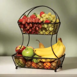 Lattice 2 Tier Fruit Storage Basket