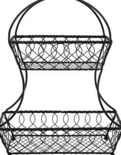 Lattice 2 Tier Fruit Storage Basket