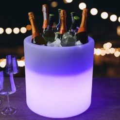 LED Rechargeable Color Changing Beverage Ice Bucket Tub