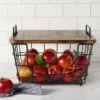Madam Stacking And Nesting Basket with Acacia Lid