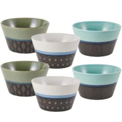 Marcus Conical Set of 6 Soup Cereal Bowls, Assorted
