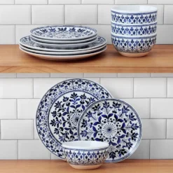 Medallion Radiance 12 Piece Dinnerware Set, Service for 4