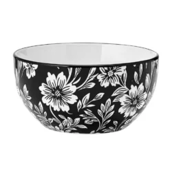 Midnight Blooms 12 Piece Dinnerware Set, Service for 4