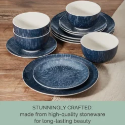 Mist 12 Piece Dinnerware Set, Service for 4