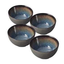 Monroe Blue Set of 4 Fruit Bowls