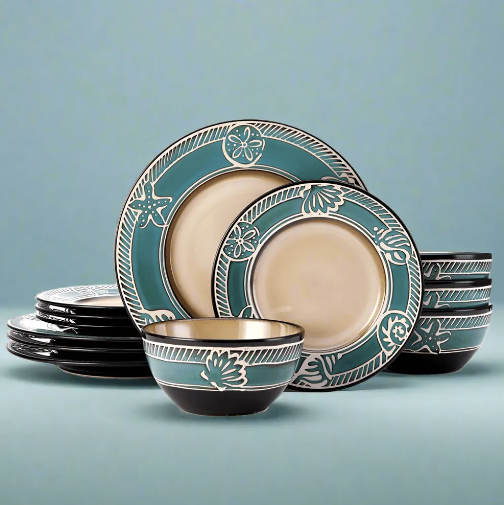 Montego 12 Piece Dinnerware Set, Service for 4
