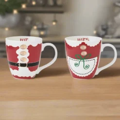 Mr. & Mrs. Santa Claus Set of 2 Mugs