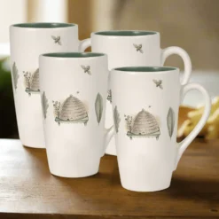 Naturewood® Set of 4 Latte Mugs