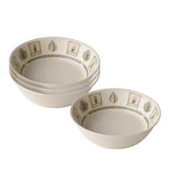 Naturewood® Set of 4 Round Individual Pasta Salad Bowls