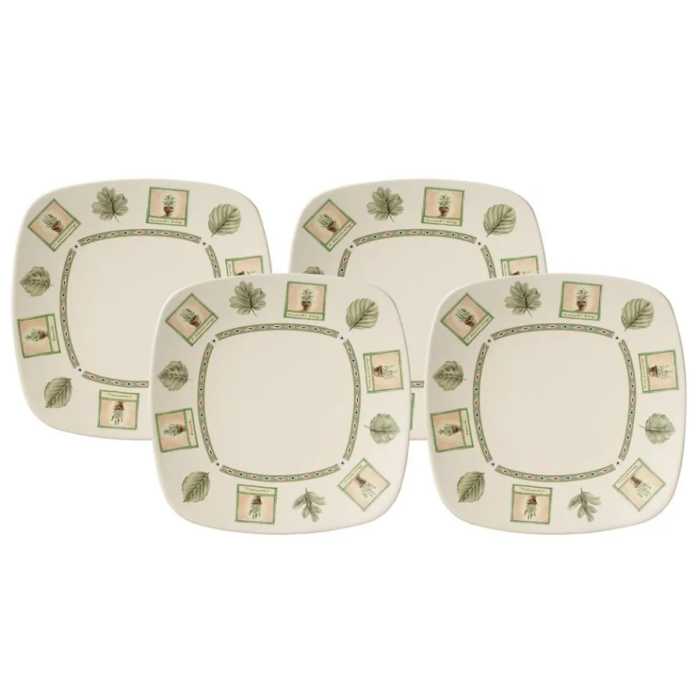 Naturewood® Set of 4 Square Dinner Plates