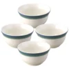 Ocean Breeze Set of 4 Deep Soup Cereal Bowls