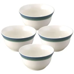 Ocean Breeze Set of 4 Deep Soup Cereal Bowls