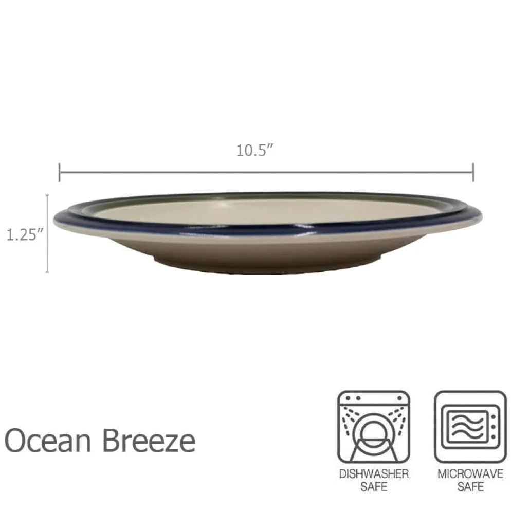 Ocean Breeze Set of 4 Dinner Plates