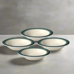 Ocean Breeze Set of 4 Rim Soup Bowls