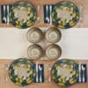 Painted Lemons 12 Piece Dinnerware Set, Service for 4