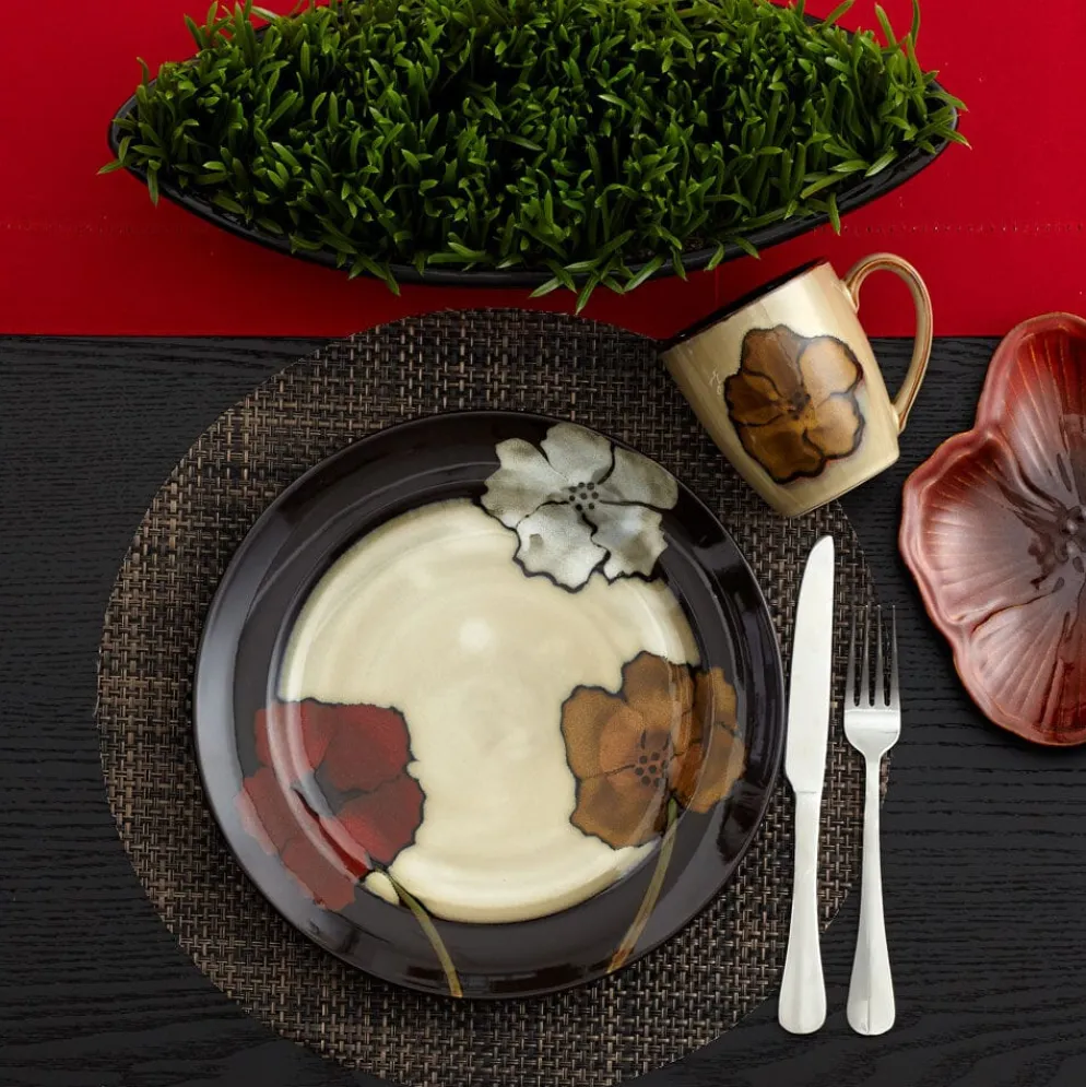 Painted Poppies Dinner Plate
