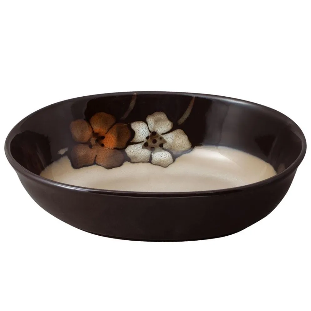 Painted Poppies Oval Serve Bowl
