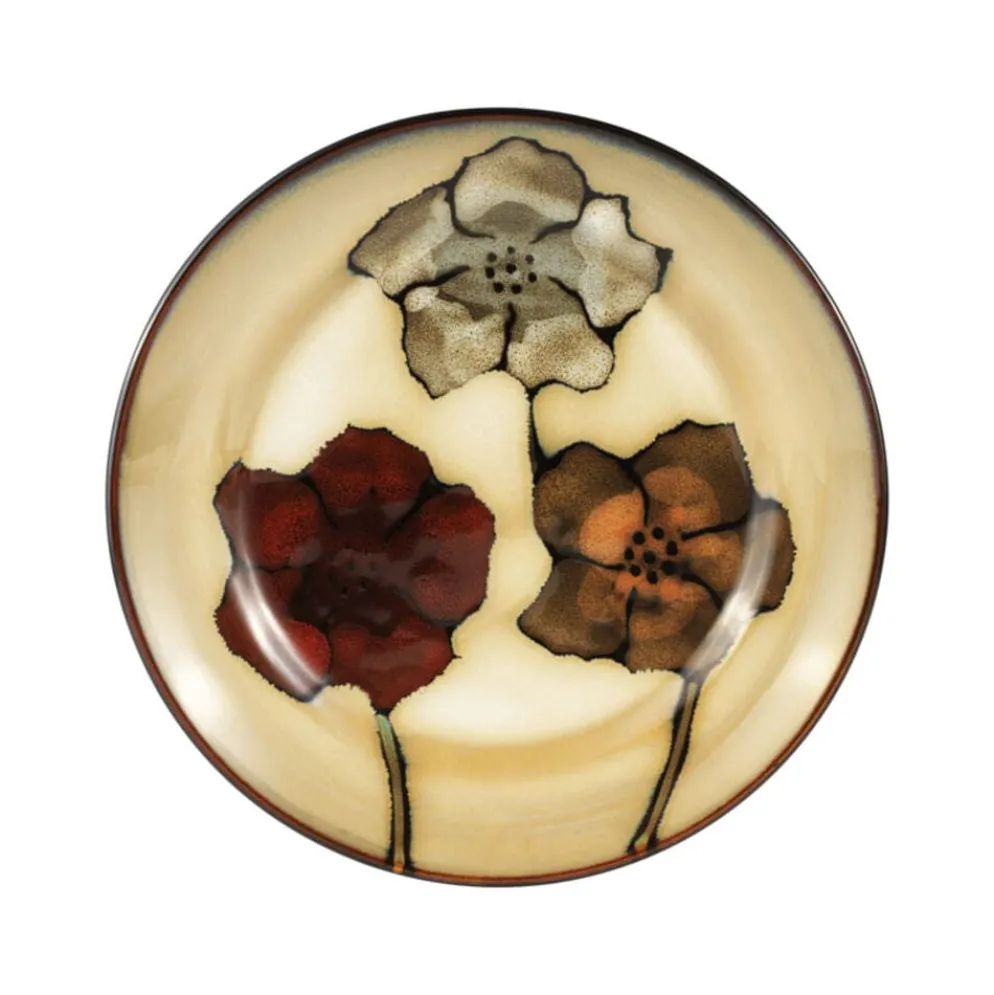 Painted Poppies 16 Piece Dinnerware Set, Service for 4