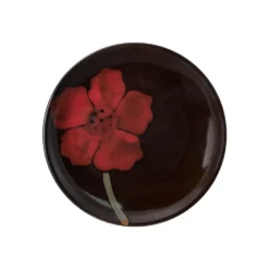 Painted Poppies Set of 4 Appetizer Plates