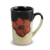 Painted Poppies Set of 4 Latte Mugs