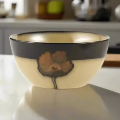 Painted Poppies Soup Cereal Bowl