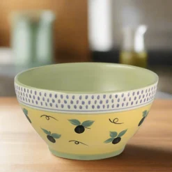 Pistoulet® Deep Soup Cereal Bowl with Blue Band