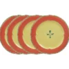 Pistoulet® Set of 4 Dinner Plates with Red Band