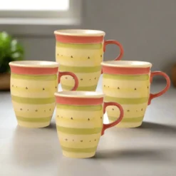 Pistoulet® Set of 4 Mugs with Red Handle