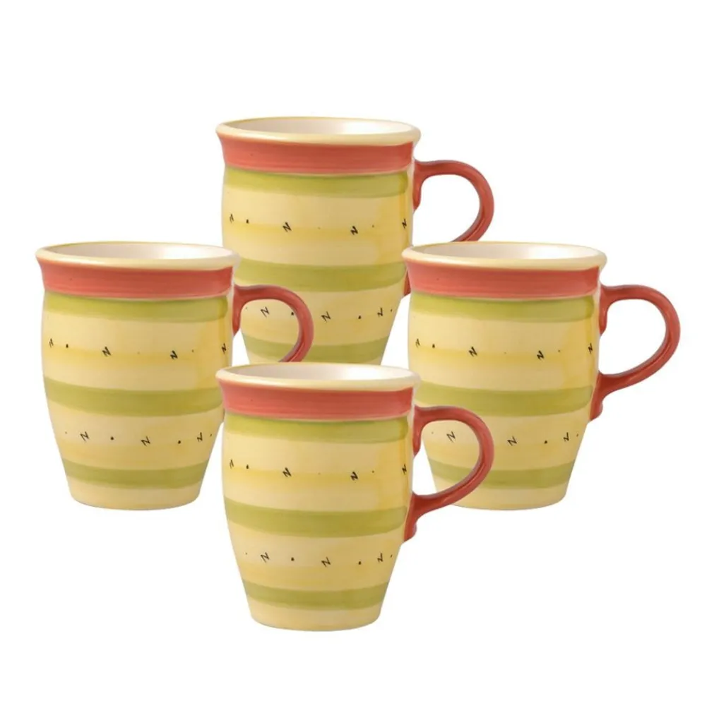 Pistoulet® Set of 4 Mugs with Red Handle