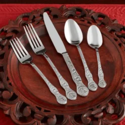 Plymouth 20 Piece Turkey Flatware Set, Service for 4