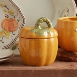 Plymouth Set of 4 Pumpkin Covered Dishes